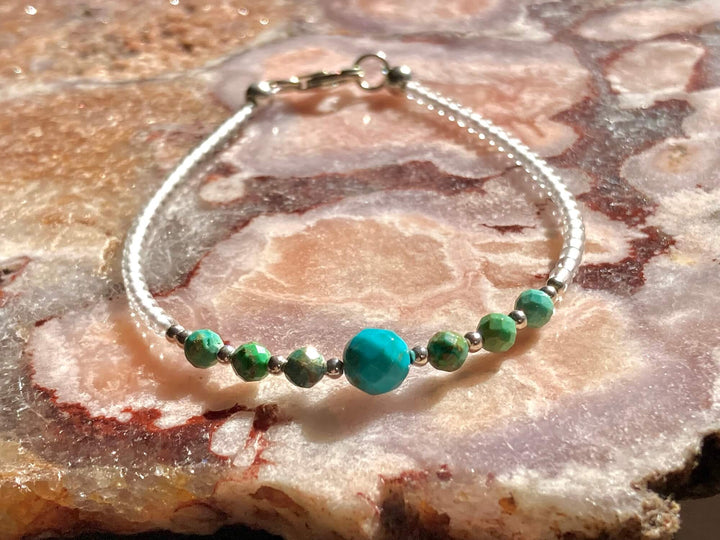 December birthstone bracelet turquoise