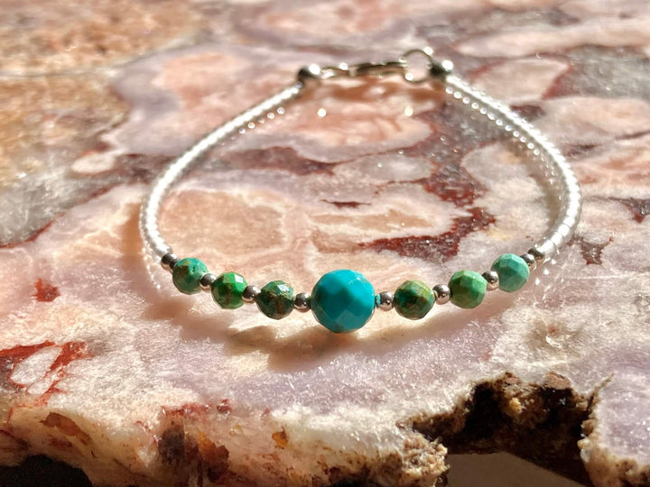 December birthstone bracelet with turquoise