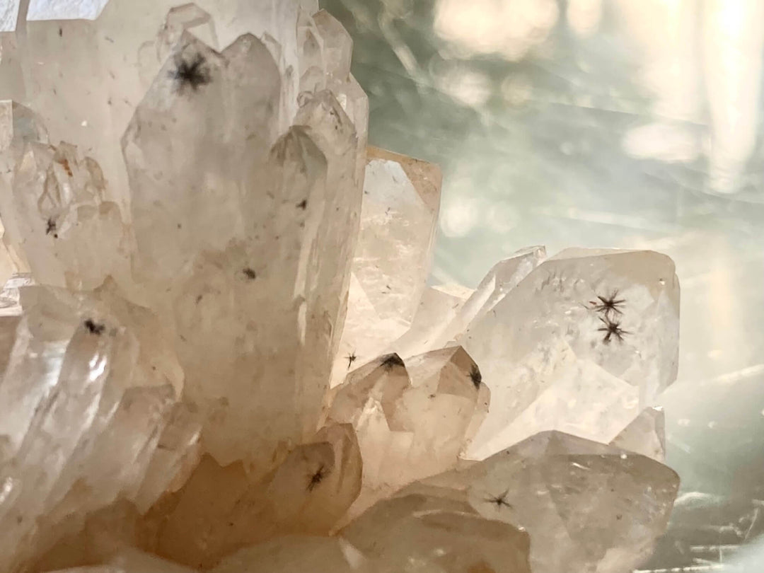 Star Hollandite Quartz Cluster