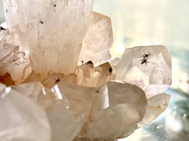 Star Hollandite Quartz Cluster