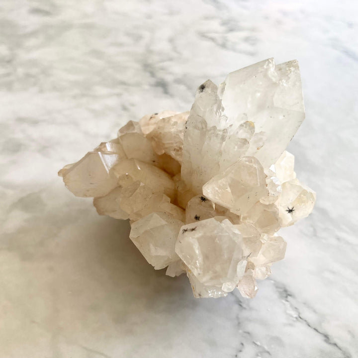 Star Hollandite Quartz Cluster