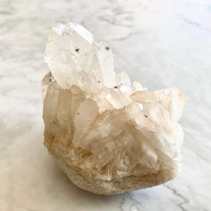 Star Hollandite Quartz Cluster
