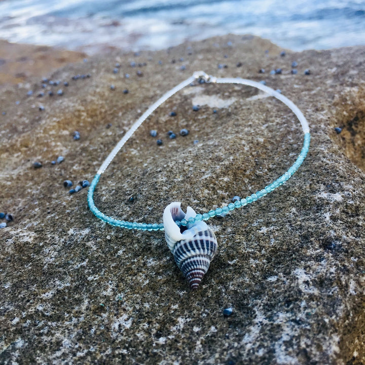 Apatite & Shell Women's Necklace Handmade by House of Aloha Central Coast NSW Australia