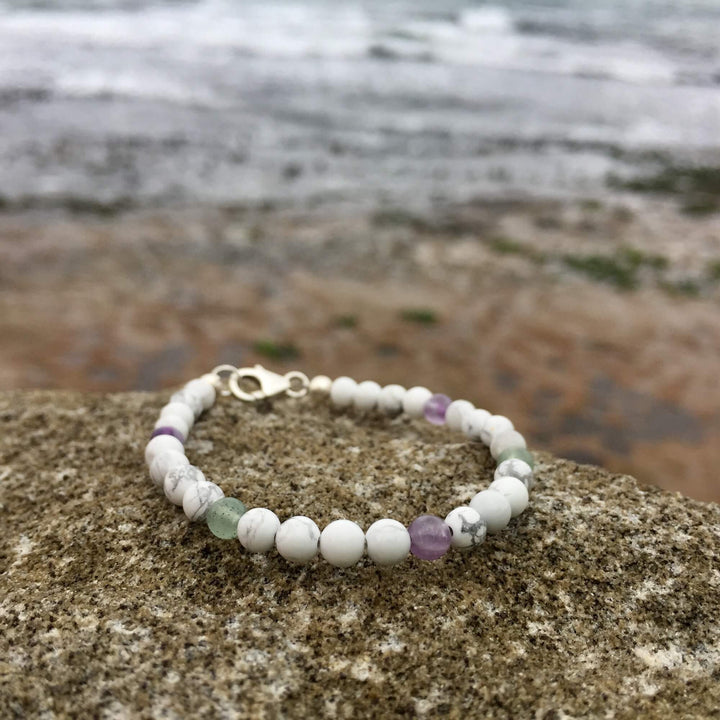 Calm the farm kids crystal bracelet