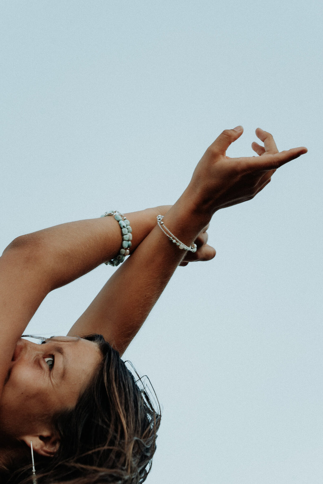 Moonstone & Larimar Bracelet