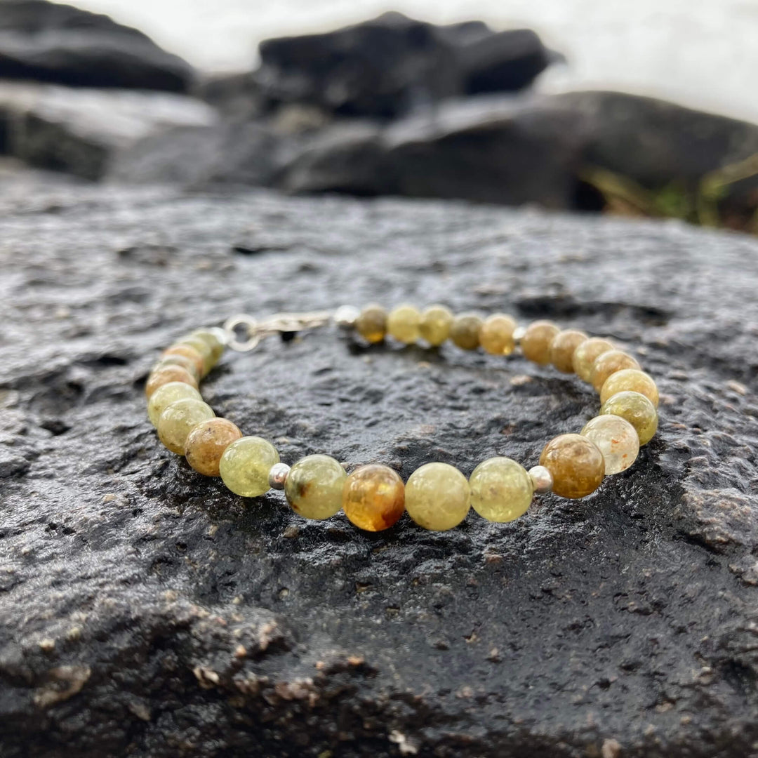 Green Garnet unisex healing bracelet