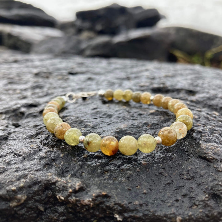 Green Garnet unisex healing bracelet