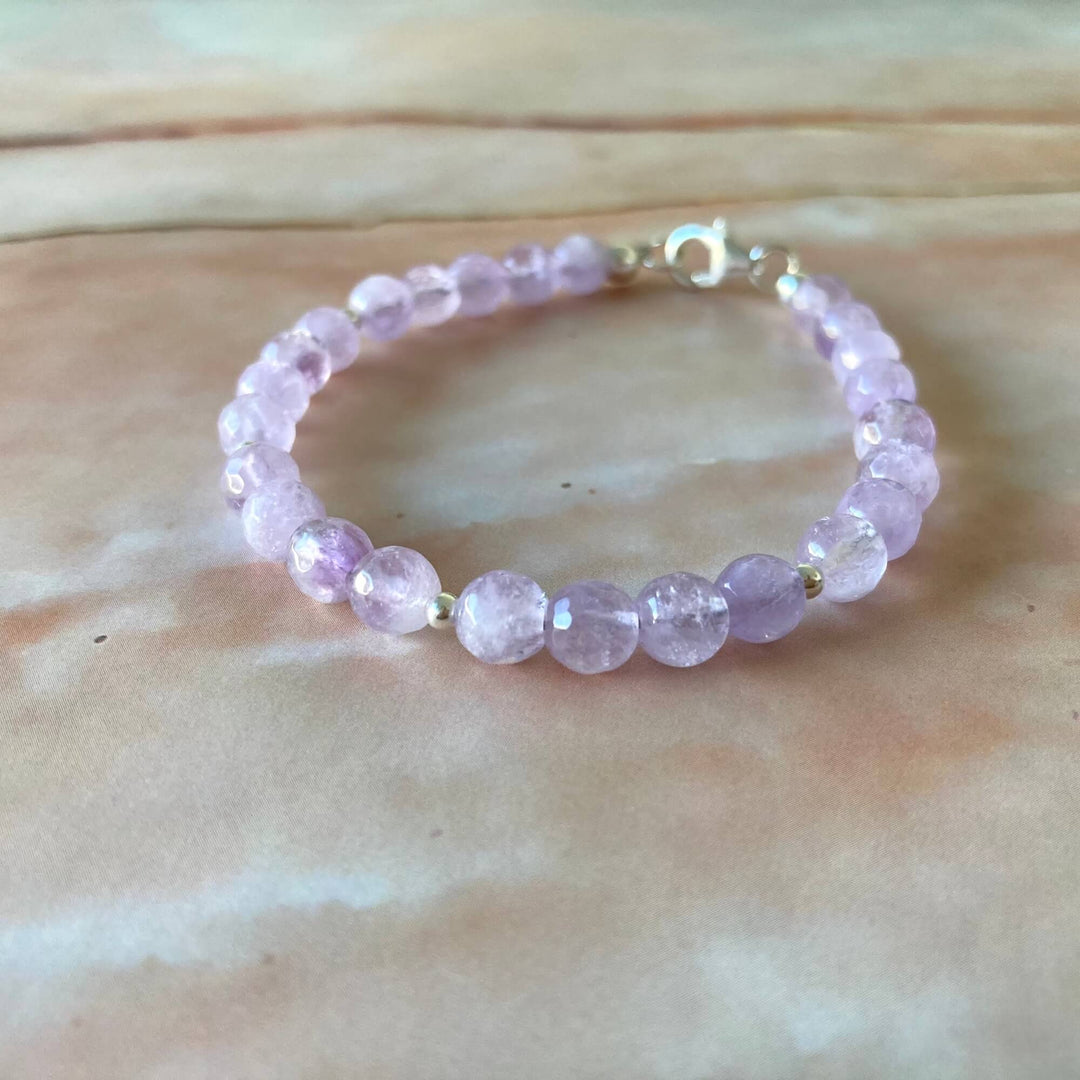 Lavender amethyst bracelet