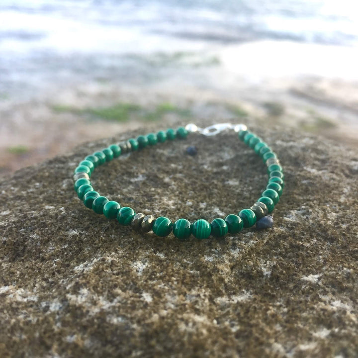 Malachite & Pyrite healing bracelet