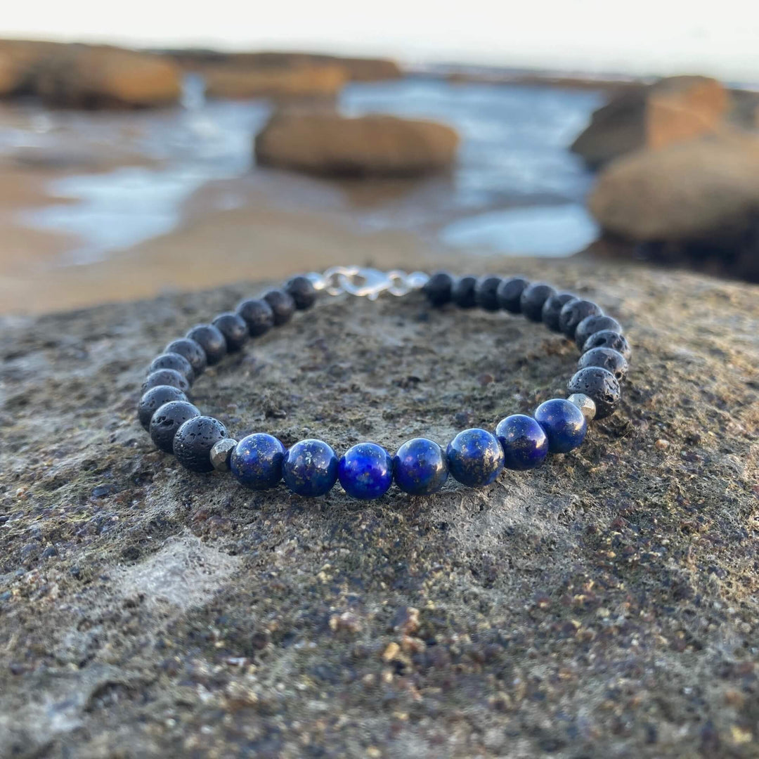 Mens Lapis Lazuli  Bracelet for Empowerment