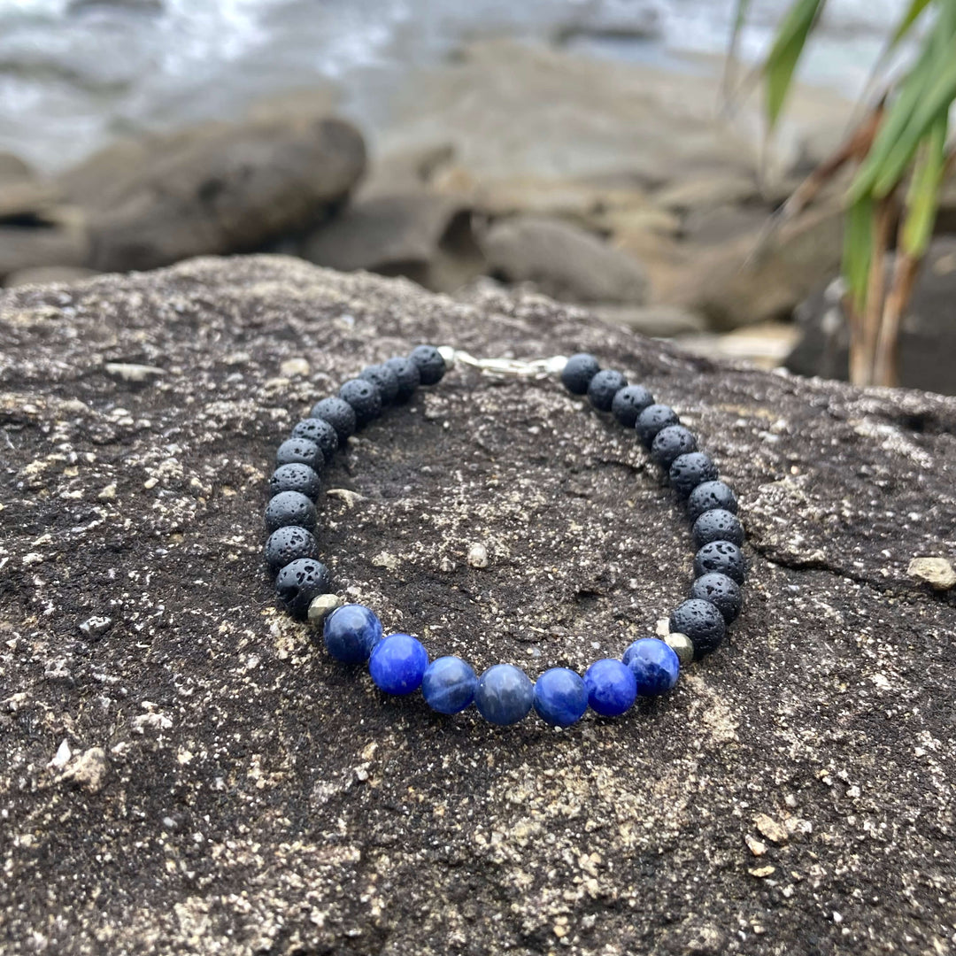 Mens Sodalite Bracelet for Focus