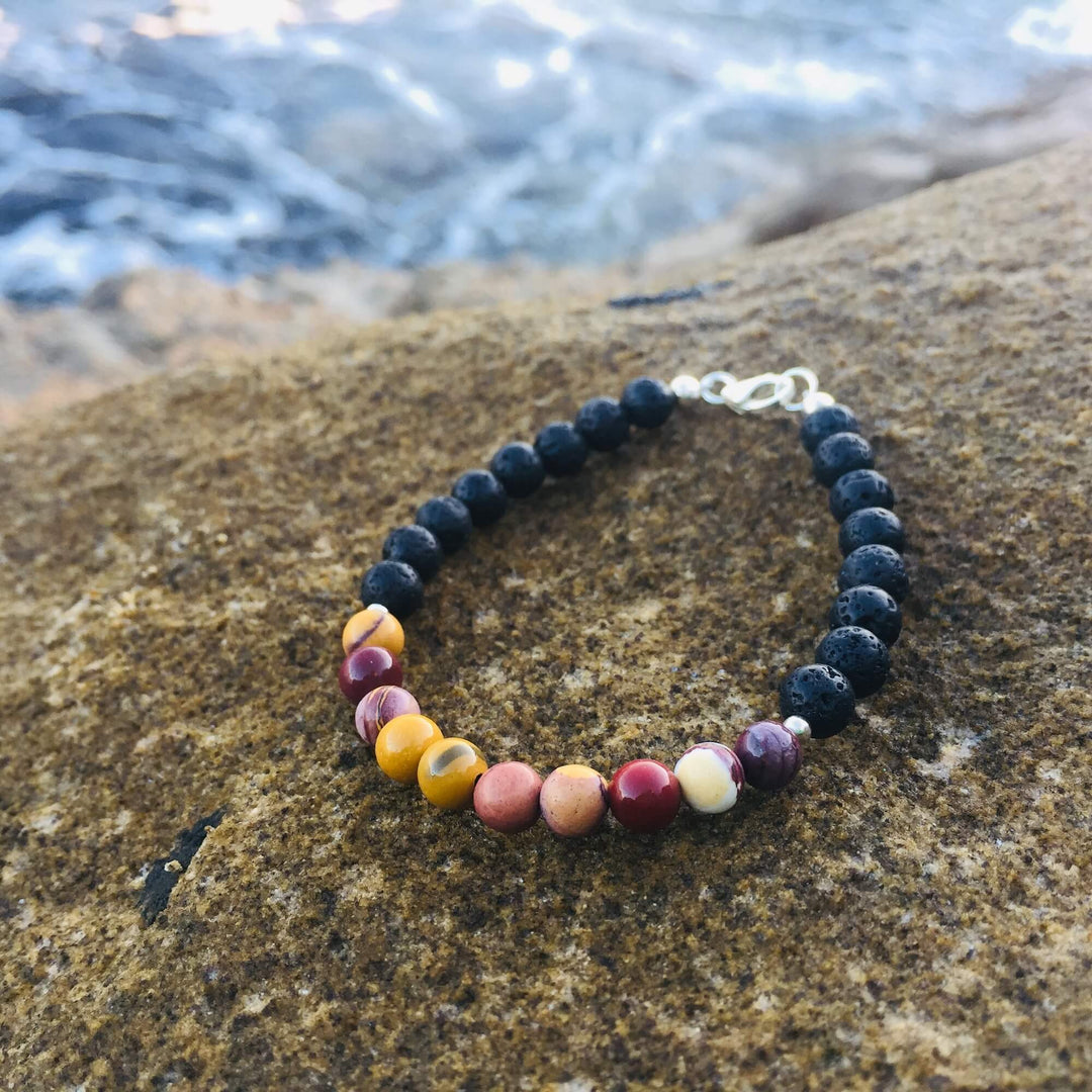 Mookaite Diffuser Bracelet Handmade with Aloha by House of Aloha Central Coast NSW Australia