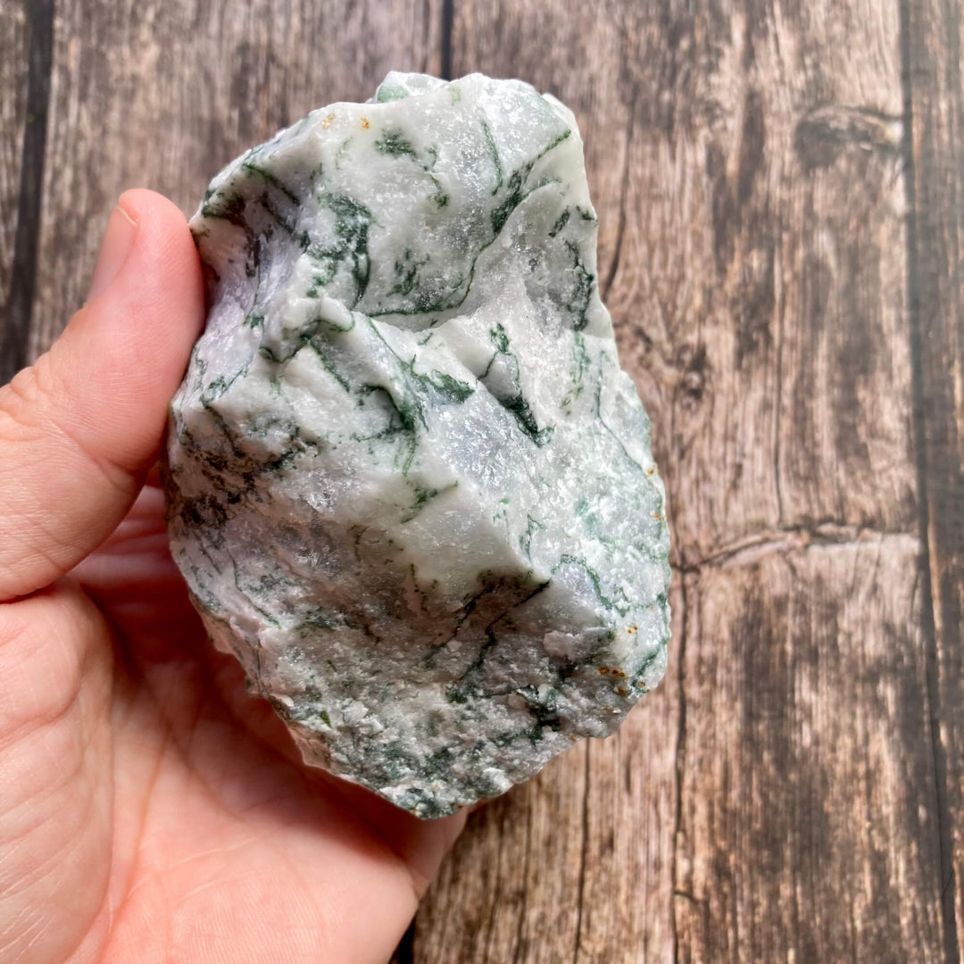 Moss Green Agate Rough Divert2
