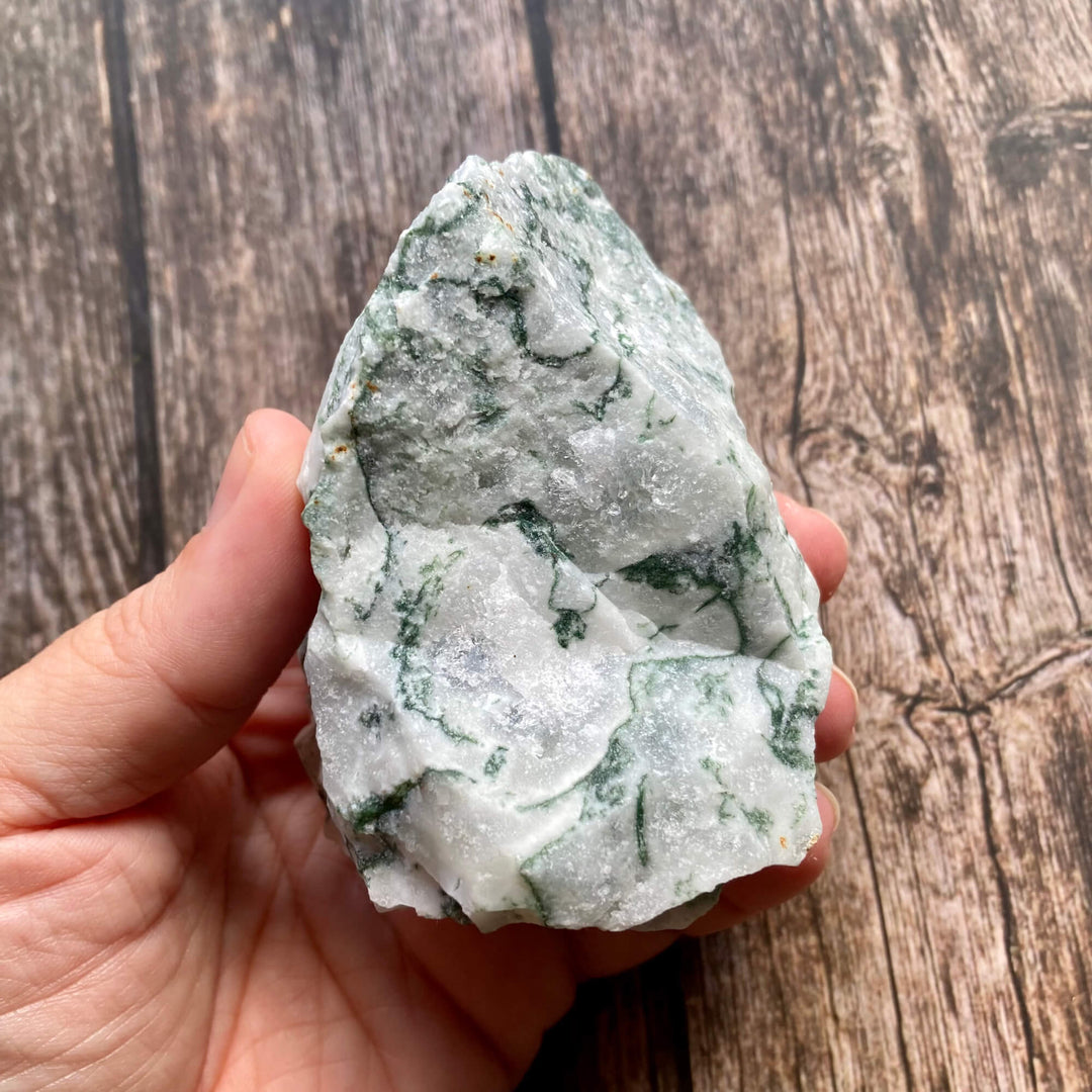 Moss Green Agate Rough Divert5