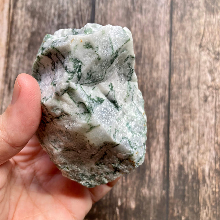 Moss Green Agate Rough Divert7