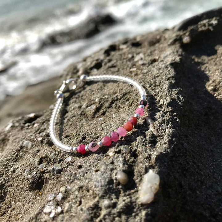 Ruby birthstone Girls Bracelet