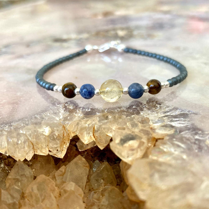 Scorpio Zodiac  crystal healing Bracelet for ladies