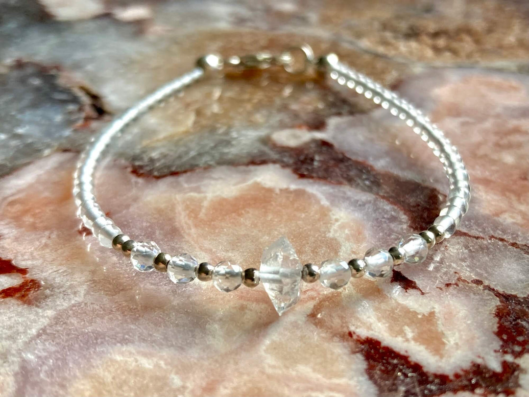 April birthstone healing bracelet