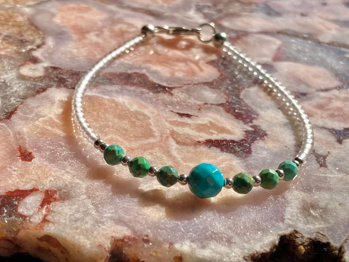 December birthstone crystal healing bracelet