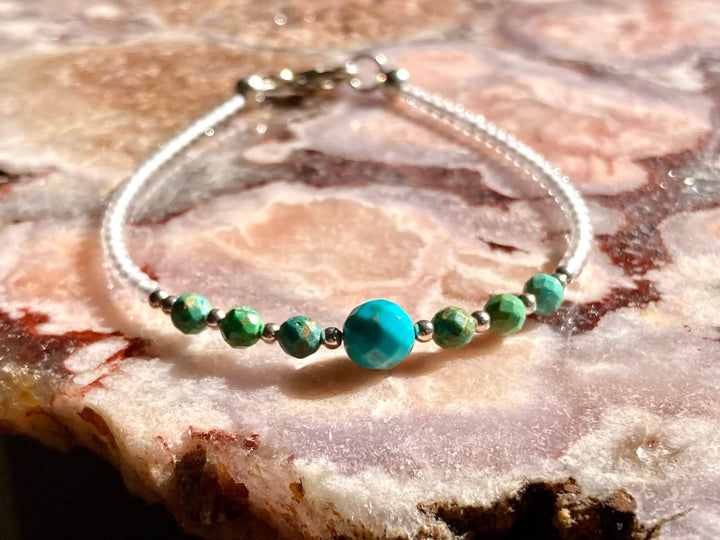 December turquoise healing bracelet