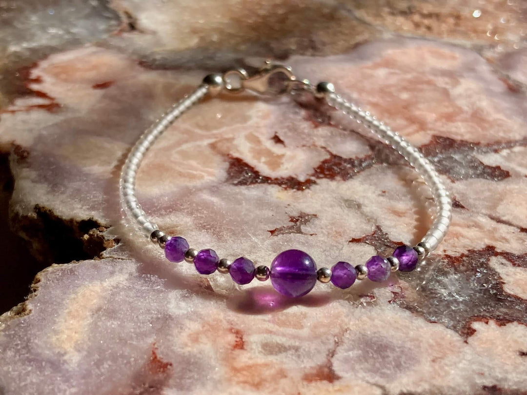 February birthstone bracelet for healing