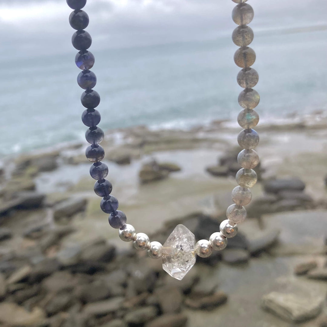 Made Of Magic Herkimer Diamond, Iolite & Labradorite Necklace
