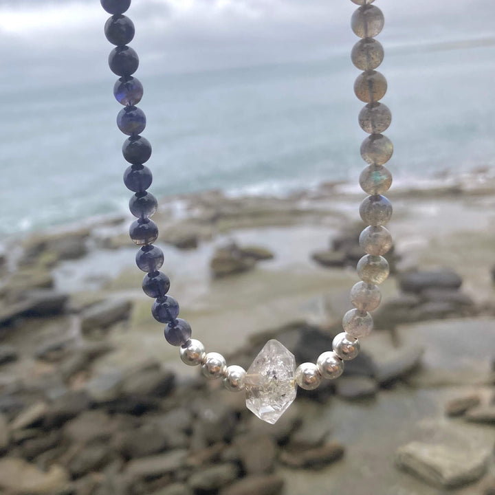 Made Of Magic Herkimer Diamond, Iolite & Labradorite Necklace