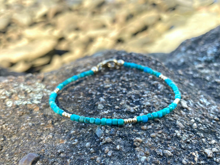 Turquoise and Gold Bracelet