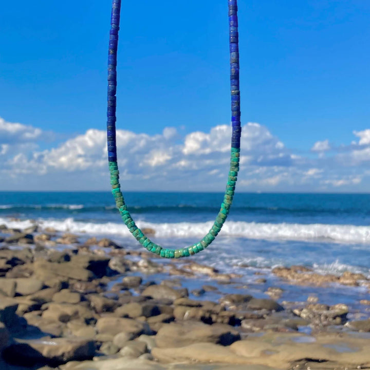 African Turquoise & Lapis Lazuli Necklace