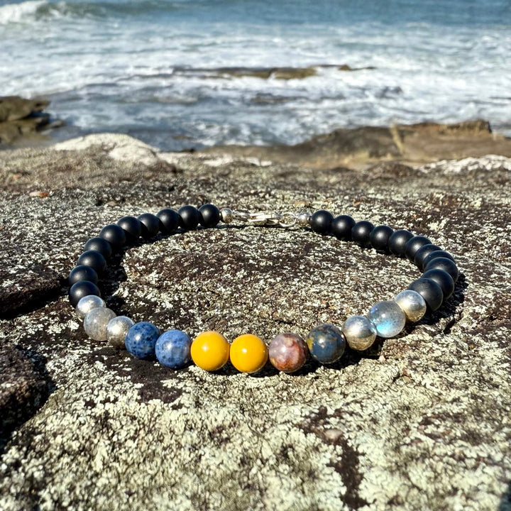 Phoenix Rising Men's Sterling Silver Bracelet