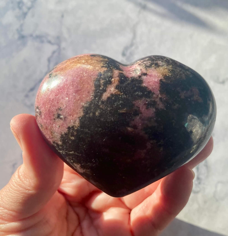 Rhodonite Heart