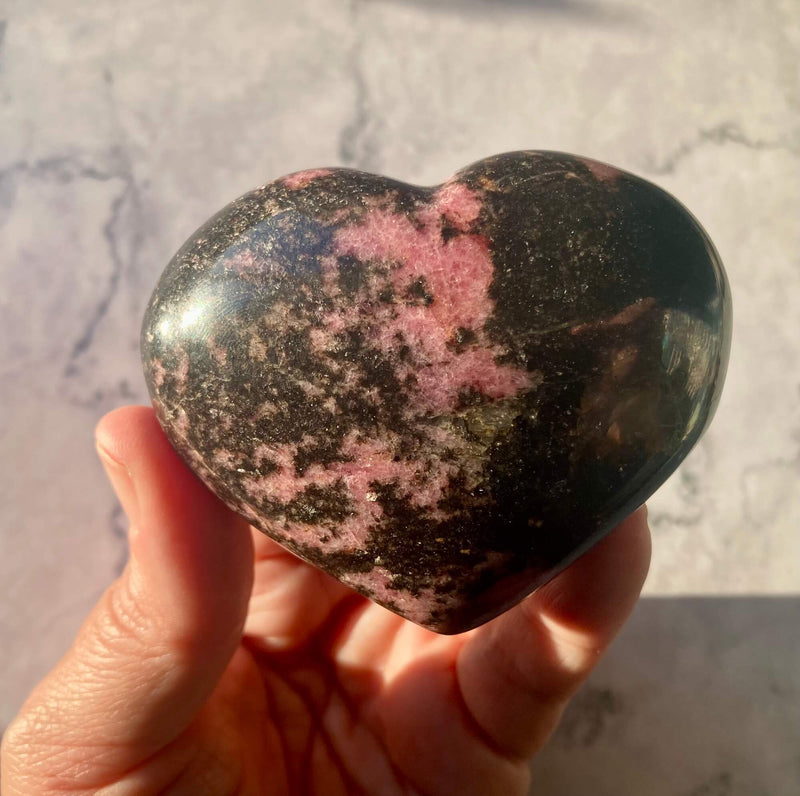 Rhodonite Heart