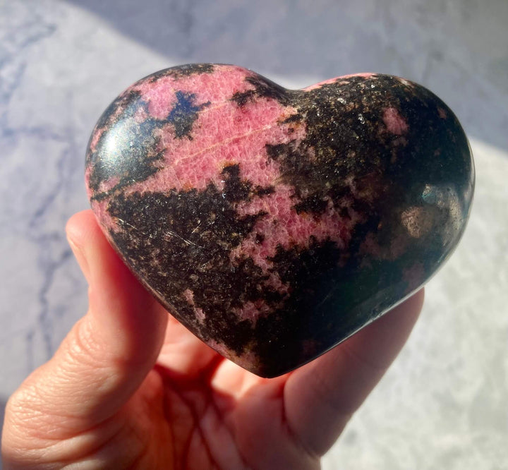 Rhodonite Heart