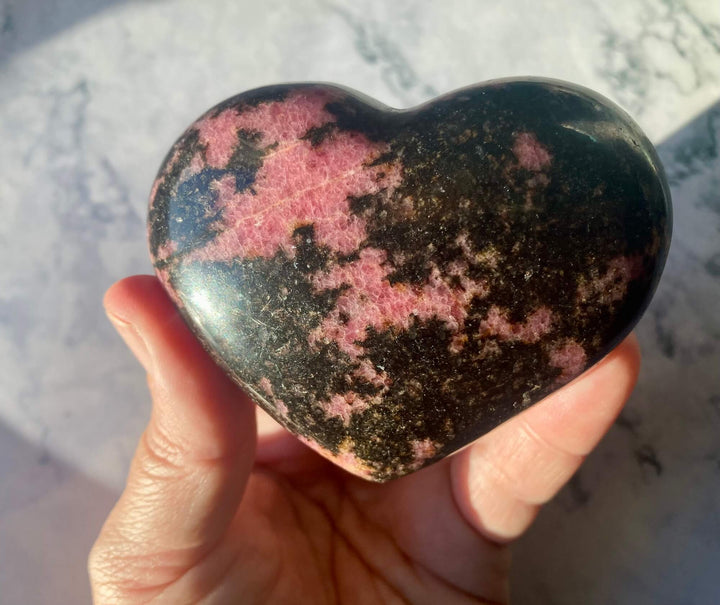 Rhodonite Heart