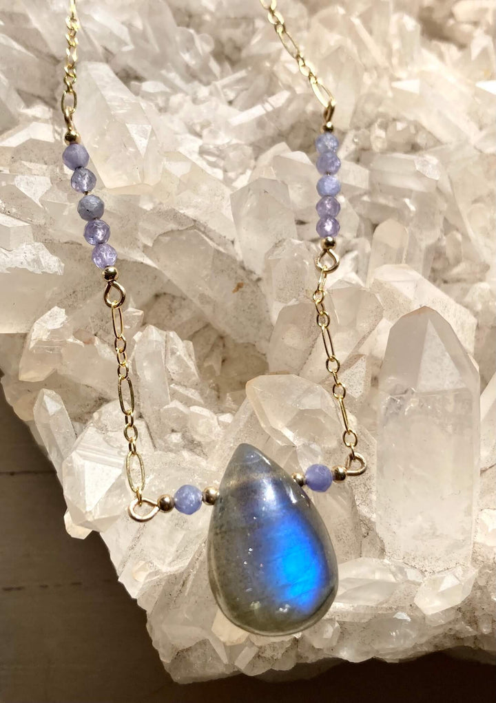 Reawaken Labradorite and Tanzanite Pendant Necklace