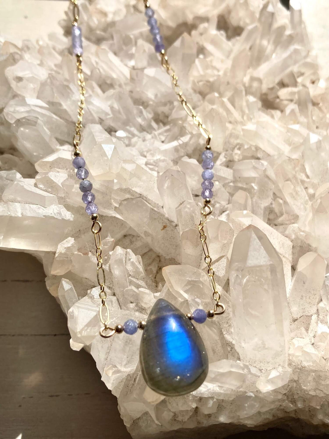 Reawaken Labradorite and Tanzanite Pendant Necklace