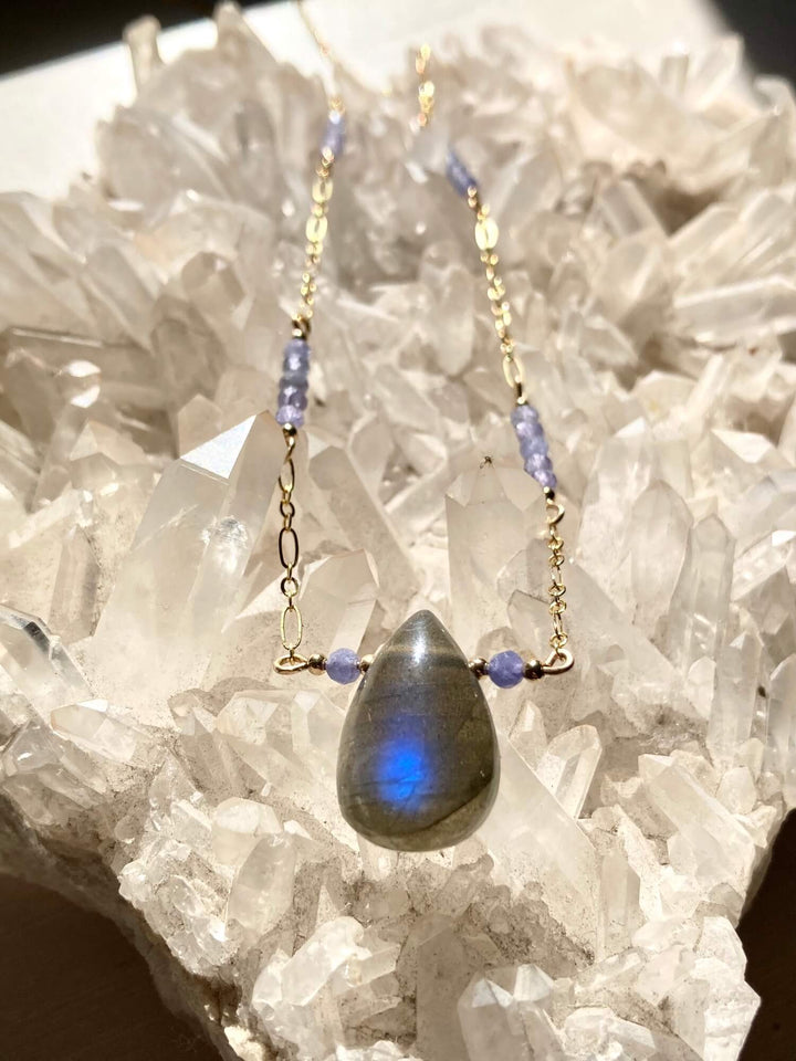 Reawaken Labradorite and Tanzanite Pendant Necklace