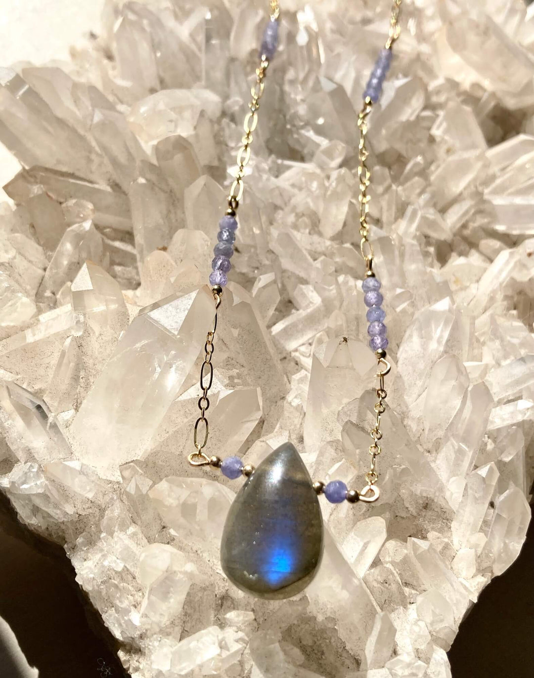 Reawaken Labradorite and Tanzanite Pendant Necklace