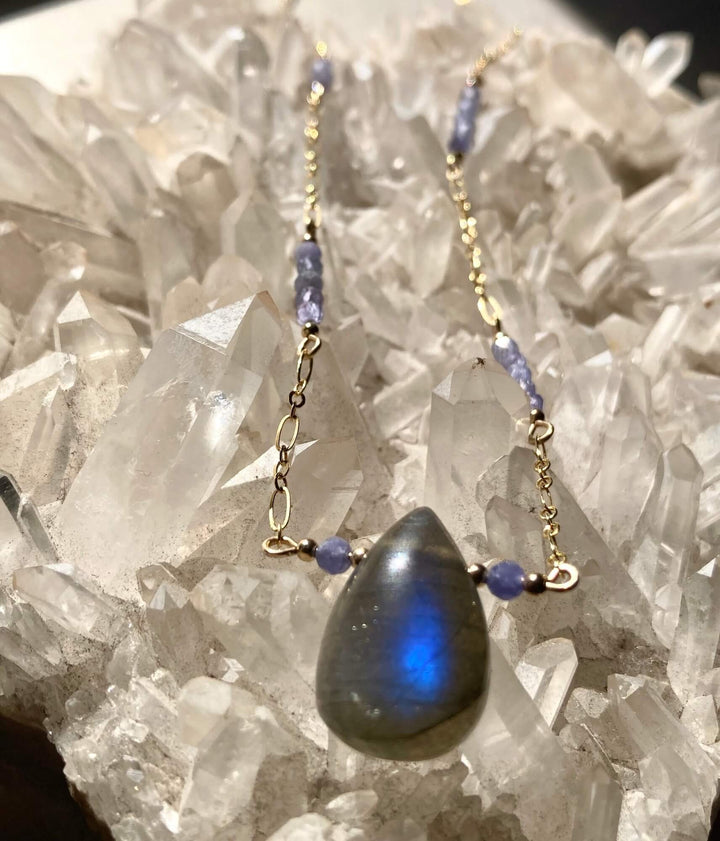 Reawaken Labradorite and Tanzanite Pendant Necklace