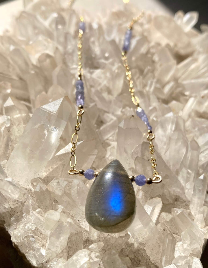 Reawaken Labradorite and Tanzanite Pendant Necklace