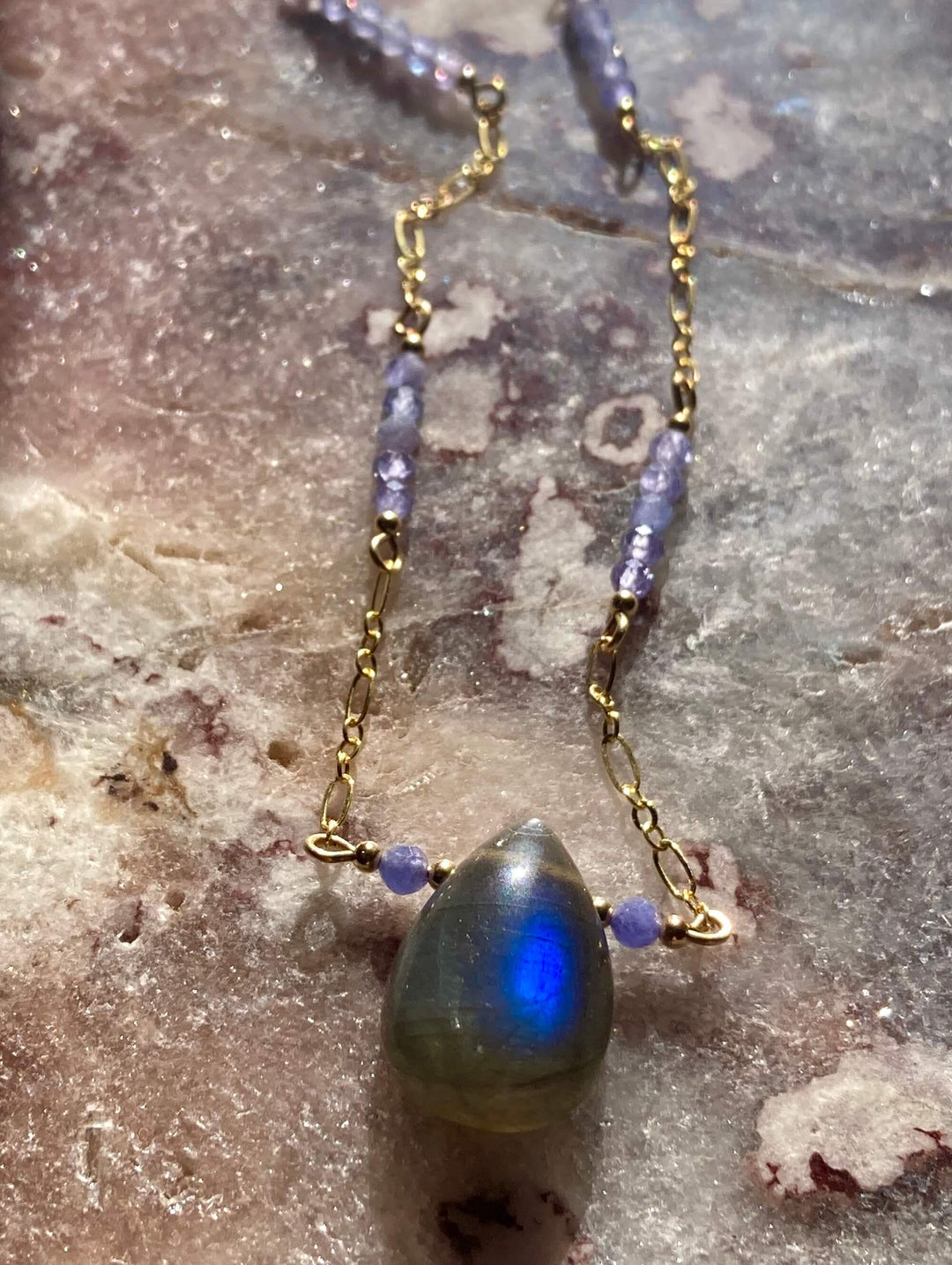 Reawaken Labradorite and Tanzanite Pendant Necklace