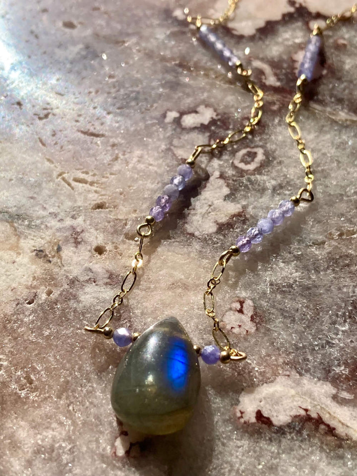 Reawaken Labradorite and Tanzanite Pendant Necklace