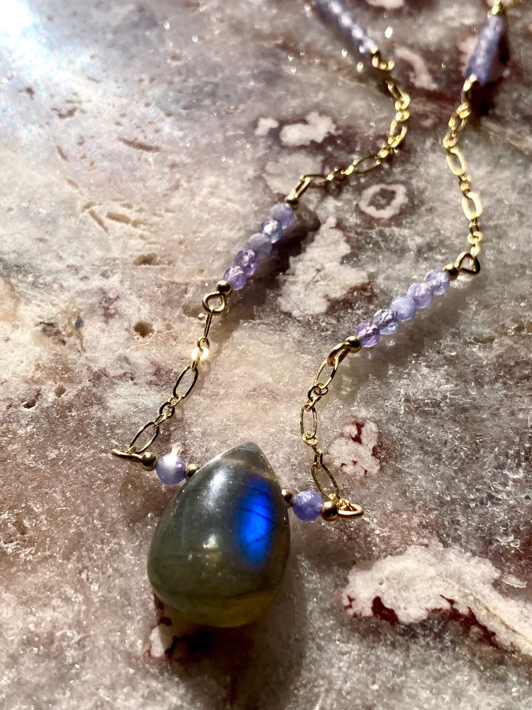 Reawaken Labradorite and Tanzanite Pendant Necklace