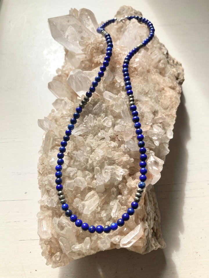 Lapis Lazuli & Pyrite Necklace