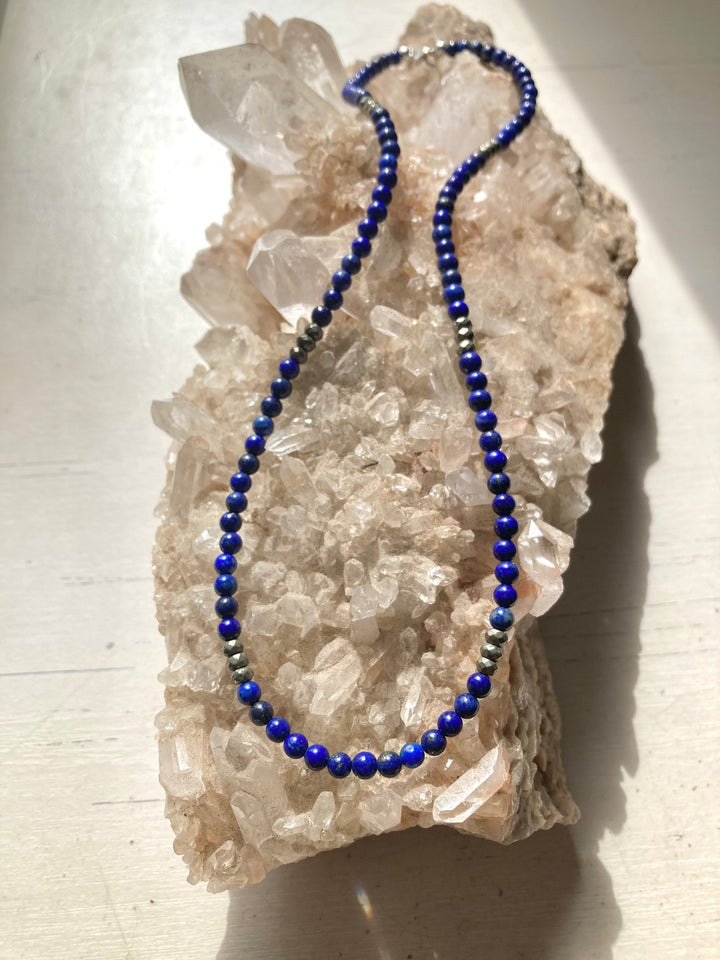 Lapis Lazuli & Pyrite Necklace