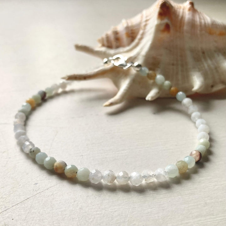 Amazonite & Moonstone Anklet