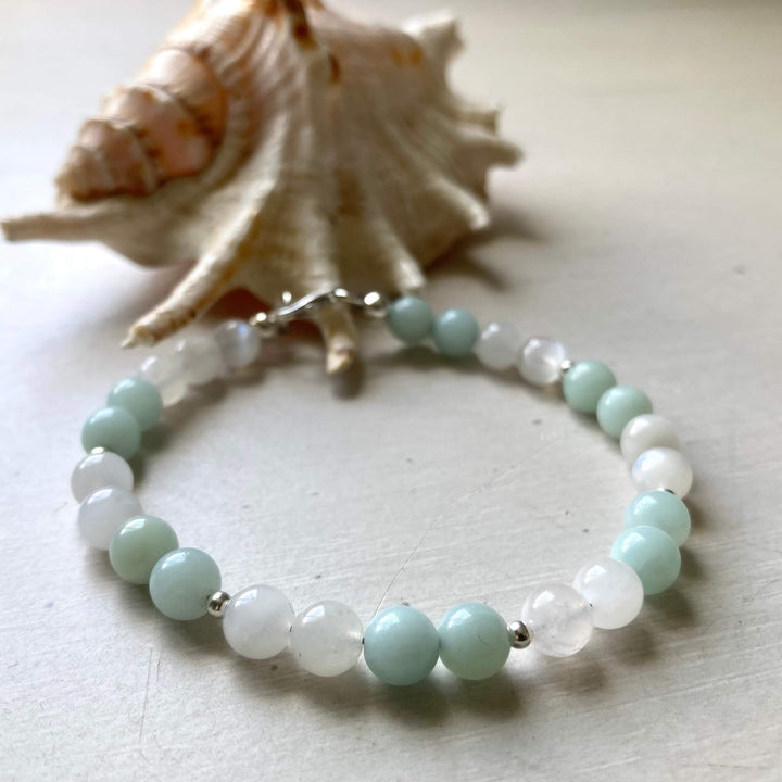 Amazonite & Moonstone Bracelet