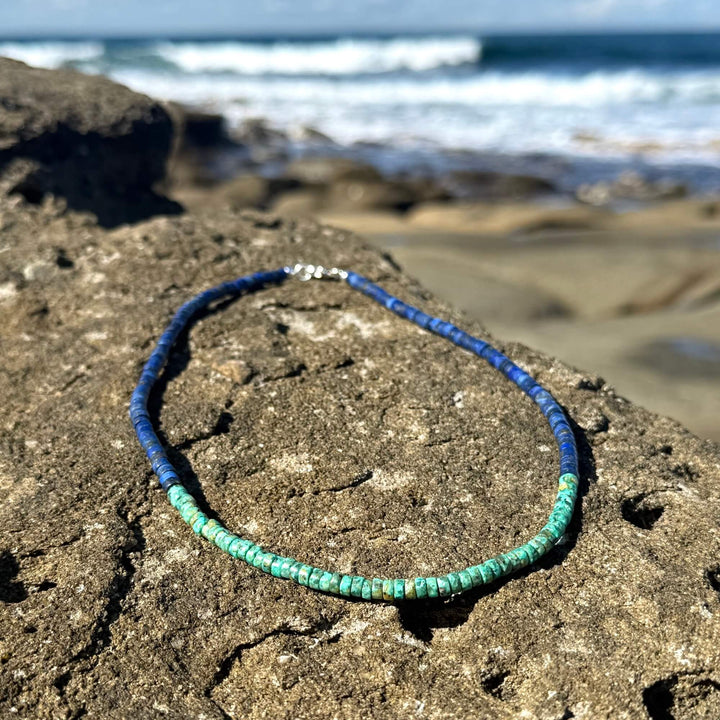 African Turquoise & Lapis Lazuli Necklace