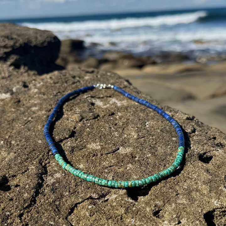 African Turquoise & Lapis Lazuli Necklace