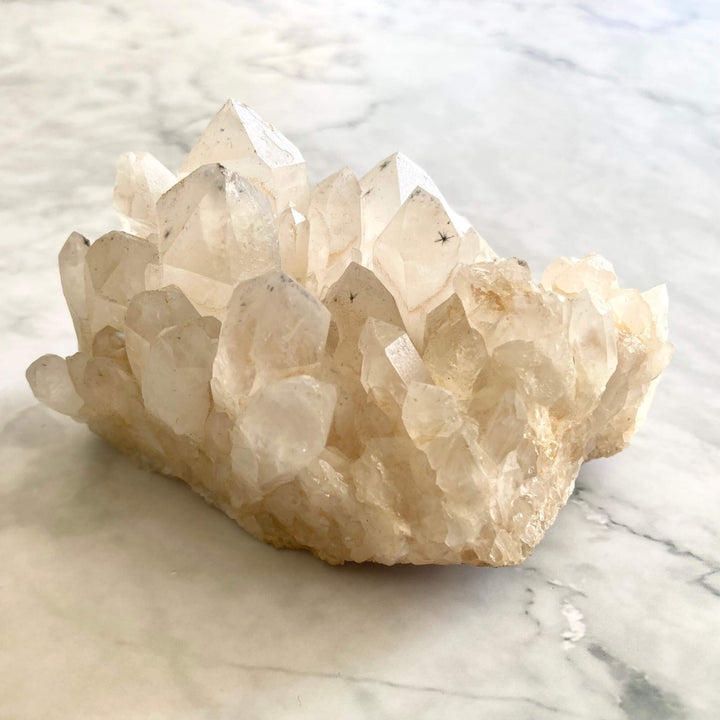 Star Hollandite Quartz Cluster